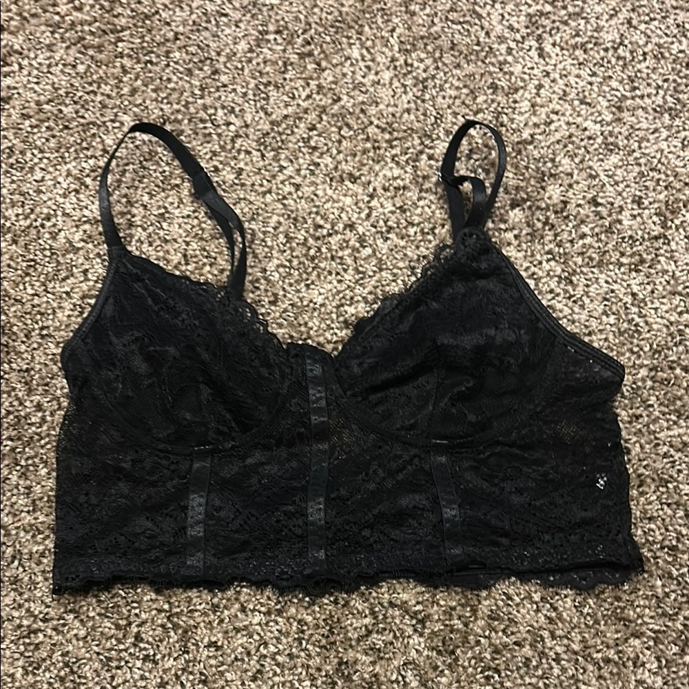 Elegant Black Lace Bralette